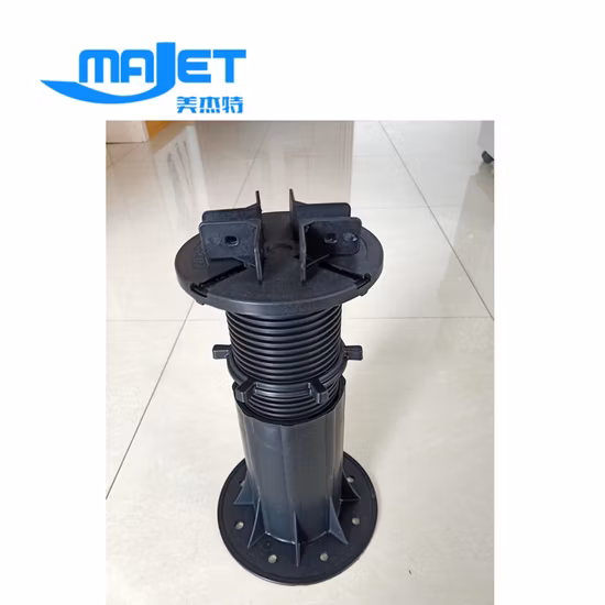 Verstellbarer Kunststoffsockel für den Außenbereich für Doppelbodensysteme